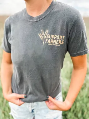 American Farm Company - Western ‘Support Farmers’ Wheat Graphic Tee