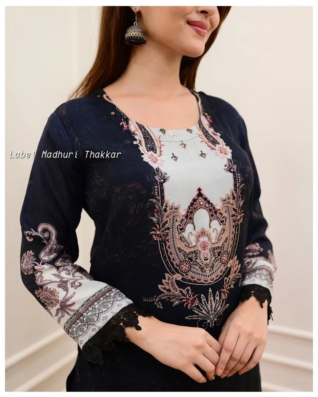 Beautiful White Cotton Kurta Pant Set