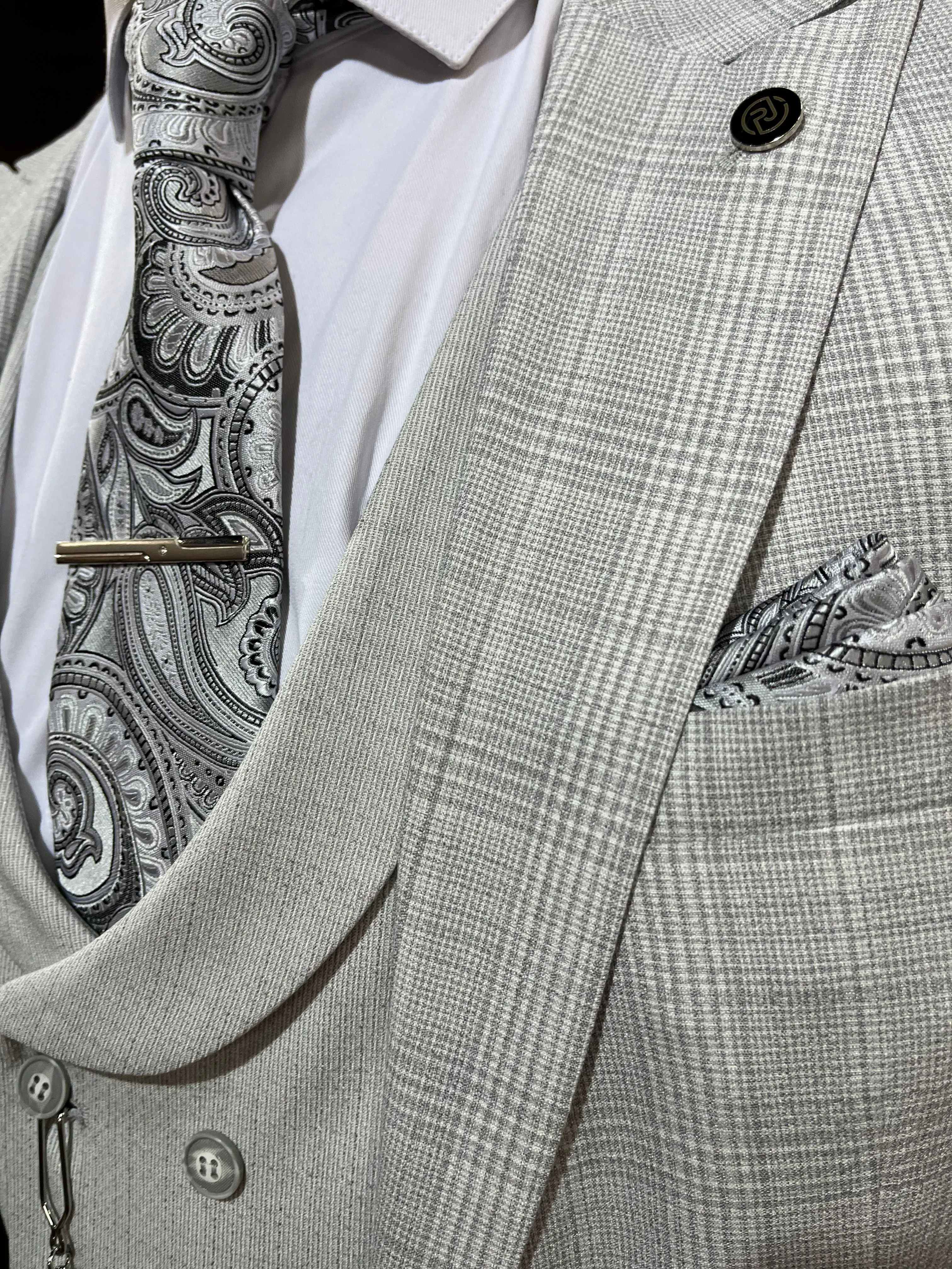 Dali - Light Grey 3 Piece Suit