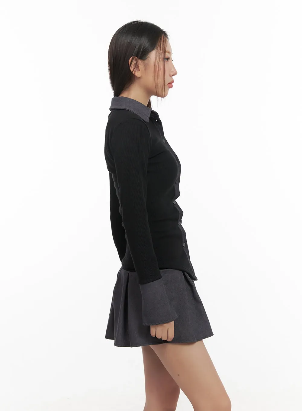 Elegant Slim Fit Button-Up Shirt CD413