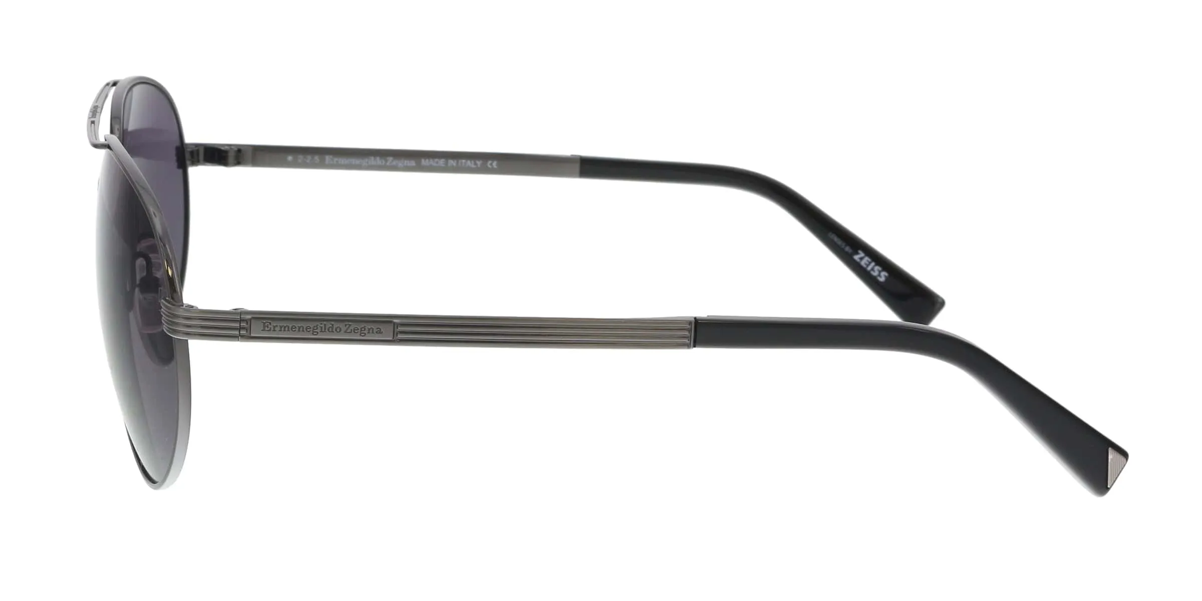 Ermenegildo Zegna EZ0030/S 09A Black/Grey Aviator Sunglasses