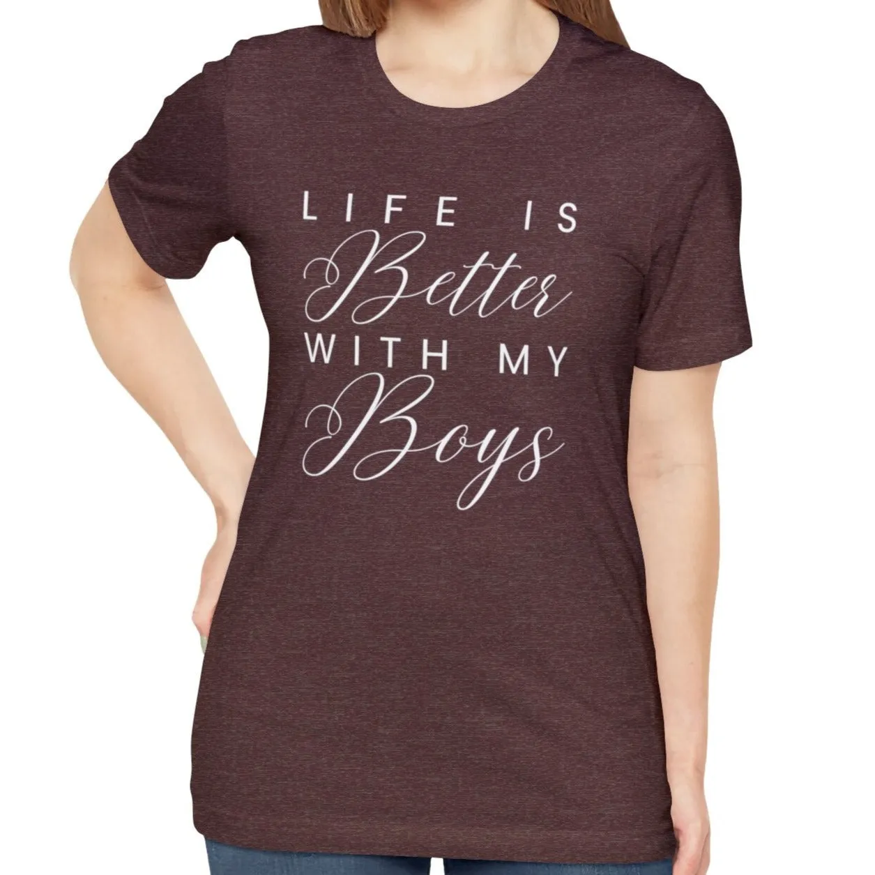 Life is Better with My Boys Women's Tee - Comfortable and Stylish Shirt for Moms