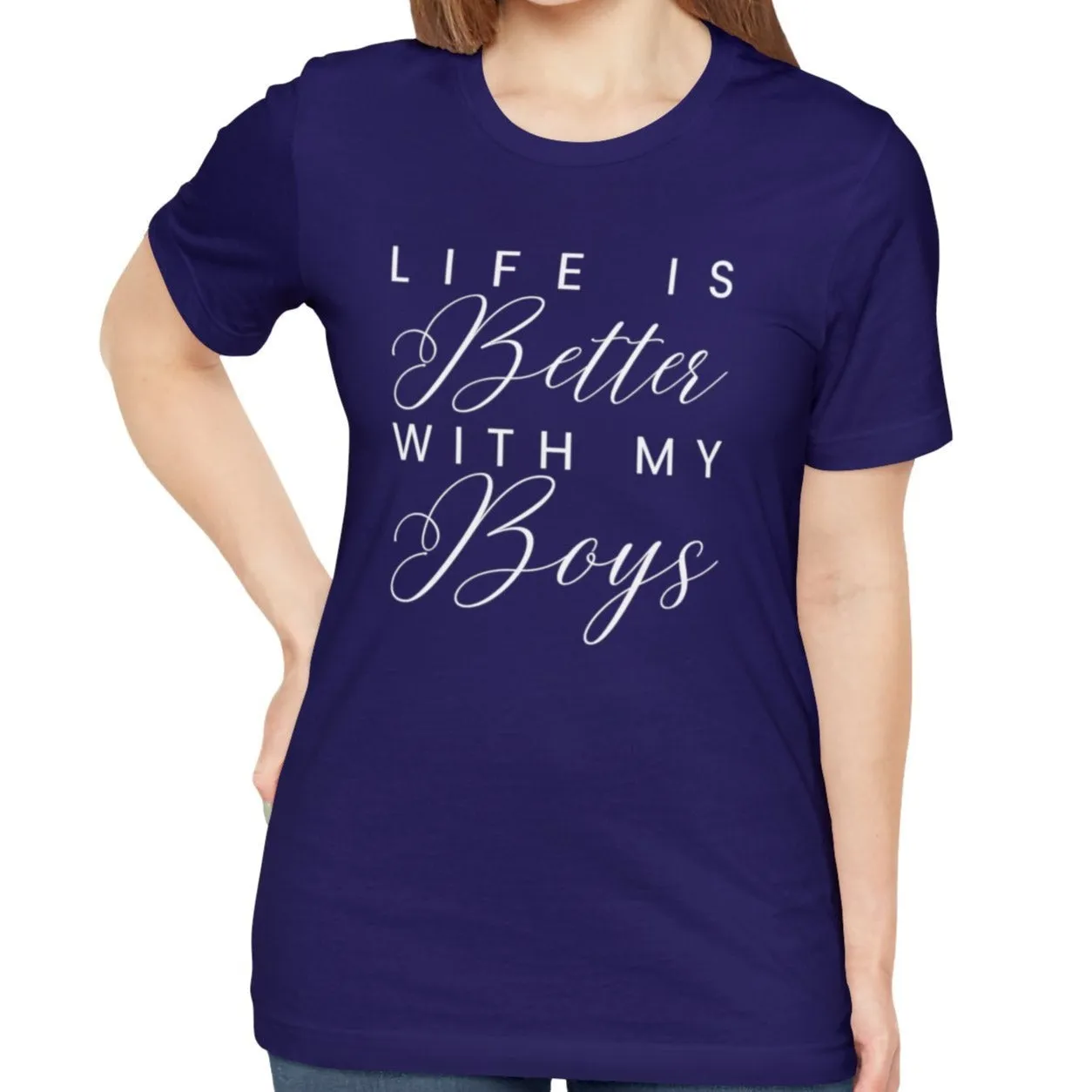 Life is Better with My Boys Women's Tee - Comfortable and Stylish Shirt for Moms