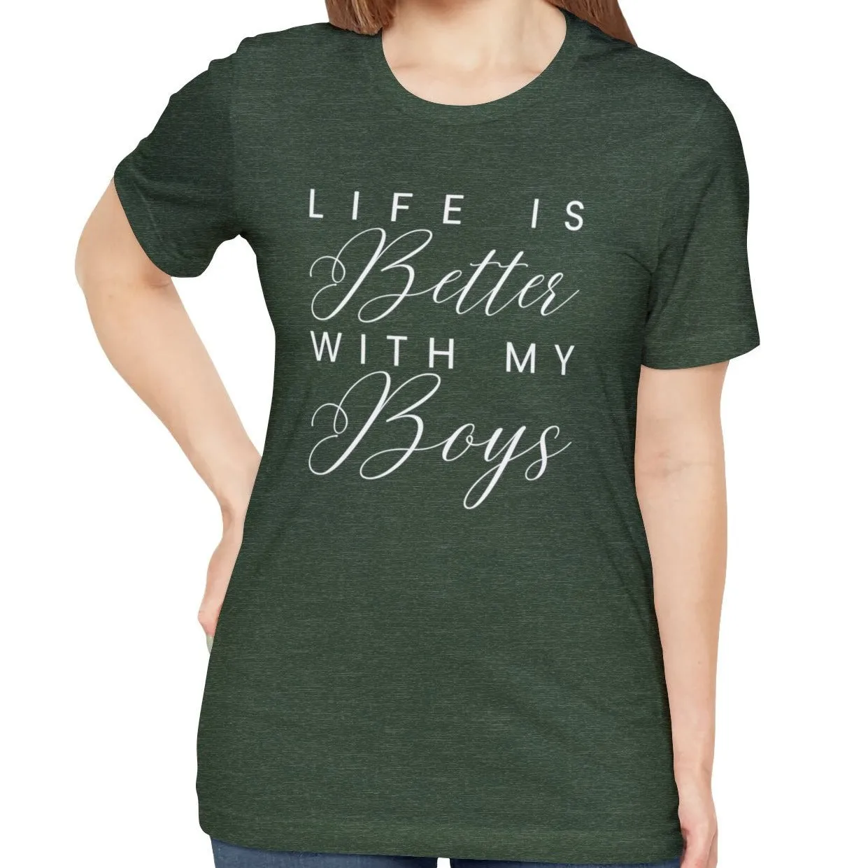 Life is Better with My Boys Women's Tee - Comfortable and Stylish Shirt for Moms