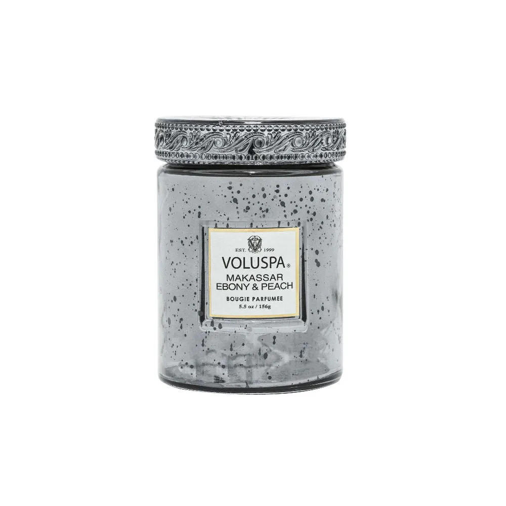 Makassar Ebony & Peach Small Glass Jar