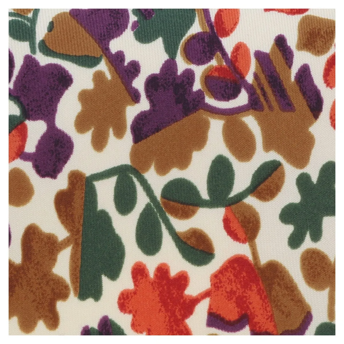 Missoni U1444 Cream/Green Floral Pure Silk Tie