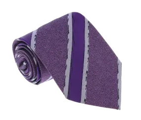 Missoni U4803 Purple Repp Pure Silk Tie