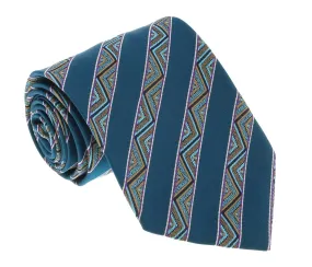 Missoni U5128 Green Awning Pure Silk Tie