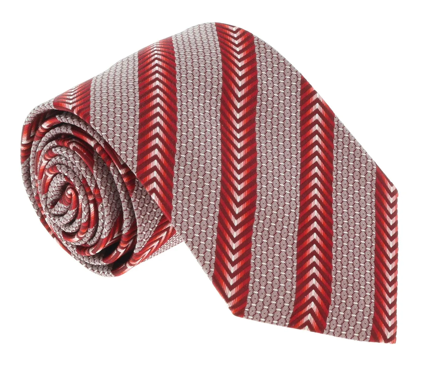 Missoni U5325 Red Micro Check Pure Silk Tie