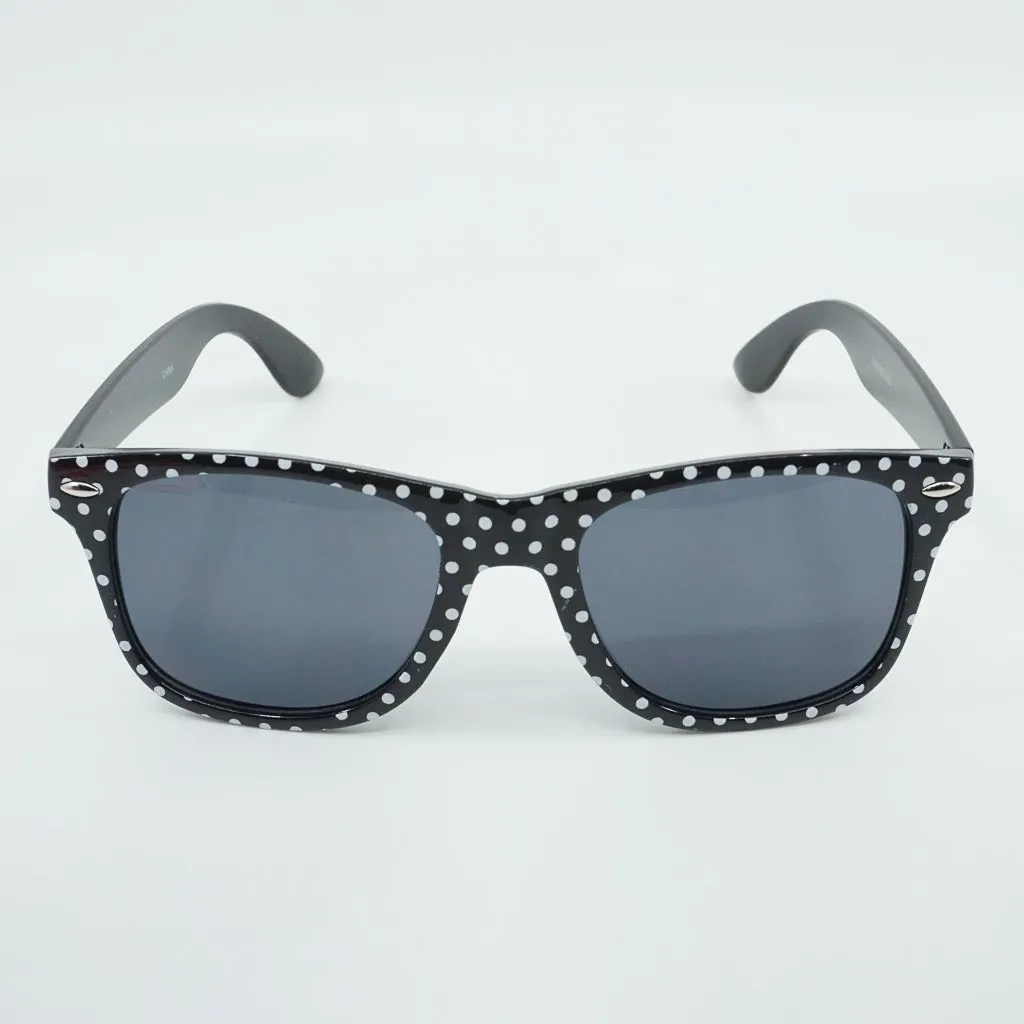 Retro Patterned Wayfarer Sunglasses