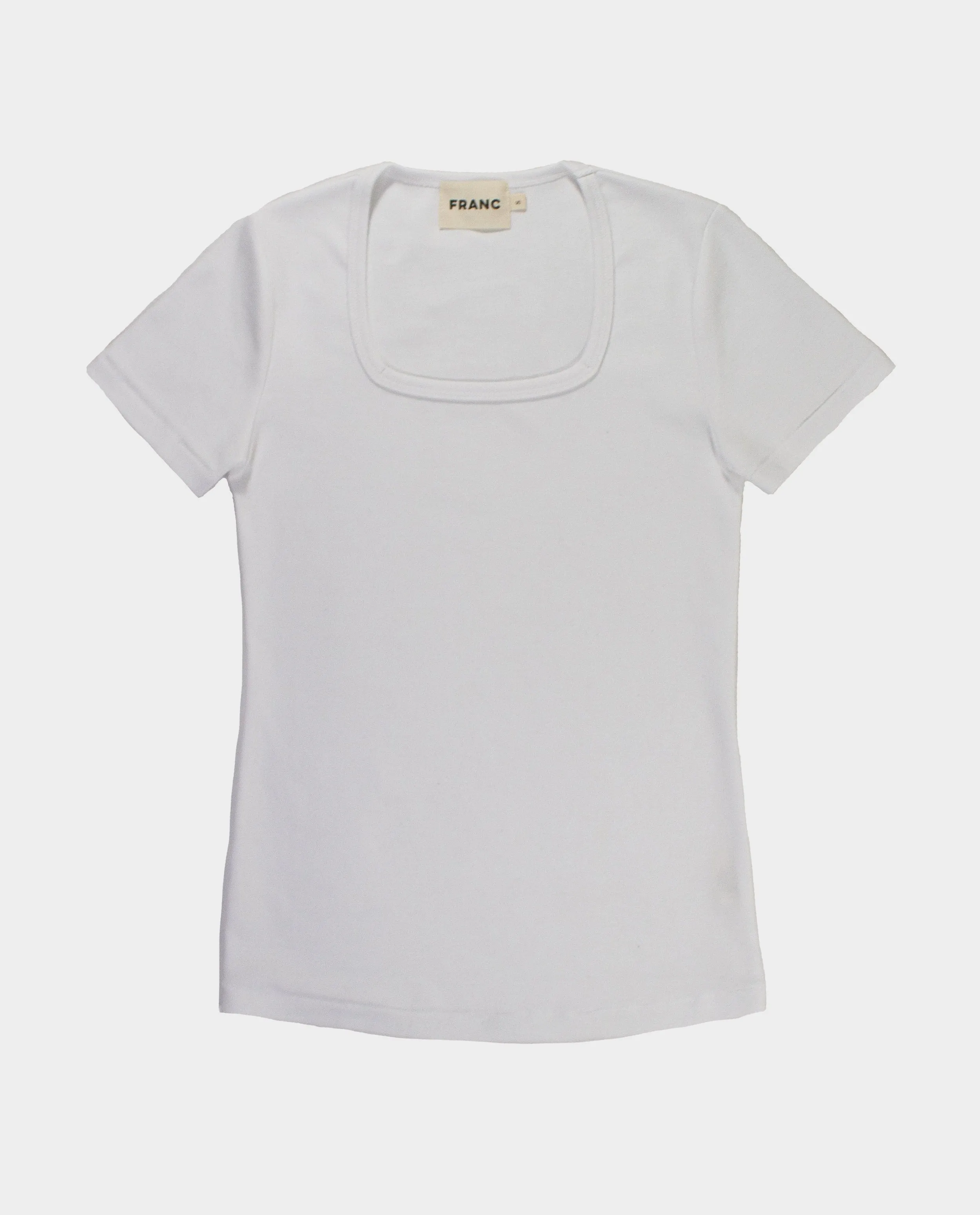 The Squareneck Top in White
